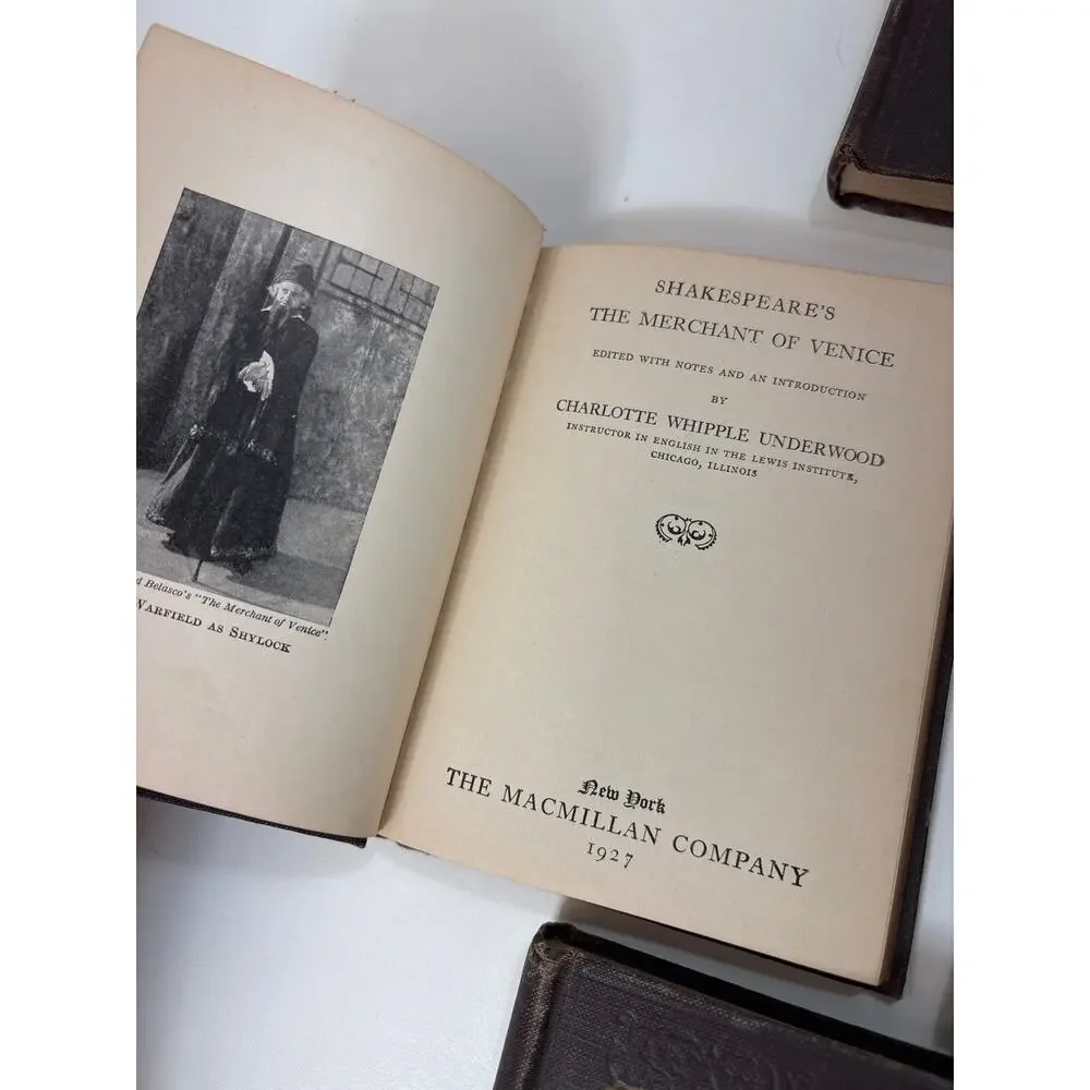 Antique 1900's Macmillan Pocket Classics Lot of‎ 7 Shakespeare Stevenson Dickens